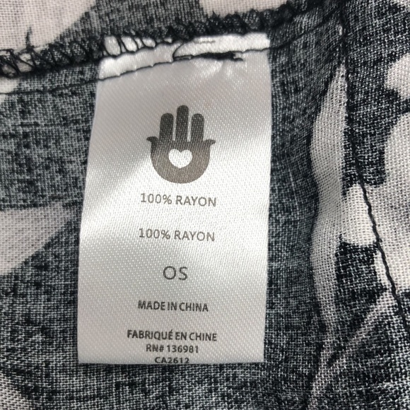 Spiritual Gangster Maya Floral Kimono Robe Tunic Top One Size - Picture 9 of 9